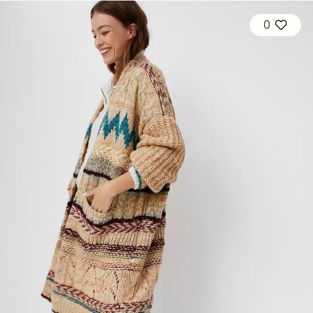 Anthropologie Pilcro Lily Longline Cardigan